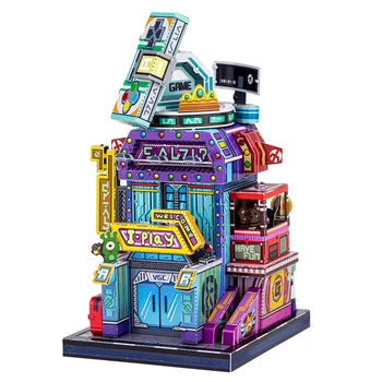 Umetnost Model MU 3D Kovinski Puzzle Umetnosti Tour Japonska Igre City Model kompleti DIY Laser Cut Sestavljanje Sestavljanke Igrača DARILO Za Otroke