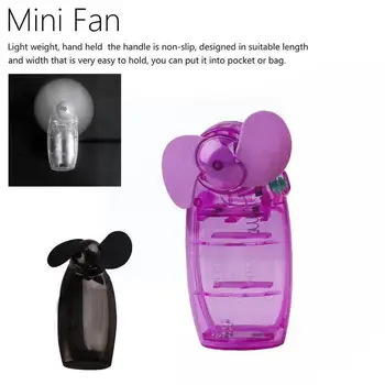 Usb Mini Krat Fan Ročni Fan Strani Tlak Ventilatorja Mini 7 Barv Gospodinjski Risani Fan Risani Fan Potekala Prenosni Ventilator Za Hlajenje L6d6