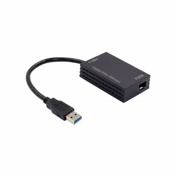 USB3.0 Do Gigabit SFP Optični Ethernet Adapter 1000Mbps Realtek RTL8153 Chipset