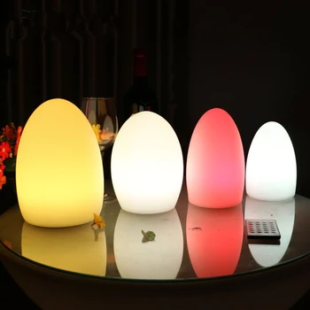 Ustvarjalne LED Nočna Lučka Remote control egg pisane luči bar na prostem hotel namizno svetilko usb charge Bar lučka ustvarjalno dekoracijo la