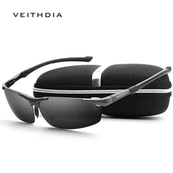 VEITHDIA 2020 Oblikovalec moška sončna Očala Polarizirana UV400 Objektiv Moških sončna Očala Aluminija Vožnje Očala Za Moške 6592
