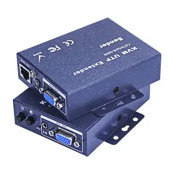 VGA-KVM omrežni kabel podaljšek vga omrežja rj45 pretvornika na usb tipkovnico in miško razširitev oddajnik 100 m/200m/300m