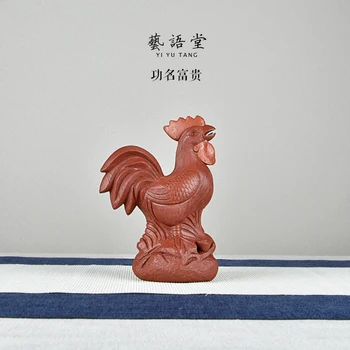 Vijolična Pesek Piščanec Čaj Okraski Kitajski Zodiak dne Petelin Surove Rude Ročno Kakovostnih Razredov Vzorcev Bogati in Slavni Srečen Dekor
