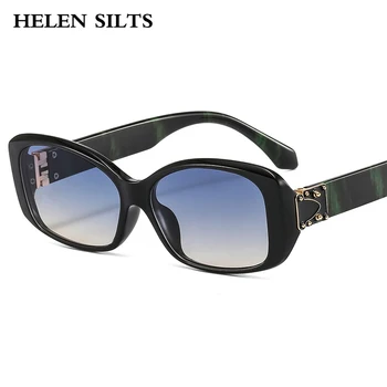 Vintage Black Pravokotni Sončna Očala Ženske Blagovne Znamke Kvadratnih Sončna Očala Moške Blagovne Znamke Oblikovalec Stekla Ženski Oculos De Sol Feminino H140