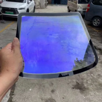 Visoka kakovost chameleon modra sončno okno odtenek film za avto