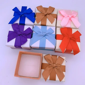 Visoka Kakovost Darilo Polje Nakit Škatle 4*5*5 cm Obrti Papir Valentinovo Škatla za Shranjevanje Za Poročno Darilo za Rojstni dan