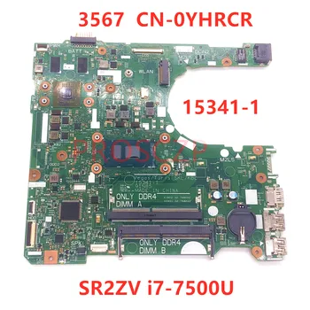 Visoka Kakovost Mainboard Za DELL 3567 CN-0YHRCR 0YHRCR YHRCR Prenosni računalnik z Matično ploščo Z SR2ZV I7-7500U CPU Z 15341-1 100% Testirani