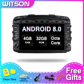 WITSON Android 8.0 Avto DVD-Jev Univerzalni Za KIA SORENTO leta 2015 ali 2016 Avto Multimedijski Sistem 4RAM 32ROM
