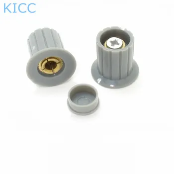 WXD3-13 Siva Plastična ročaja KYP16-16-4 potenciometer gumb 5Pcs