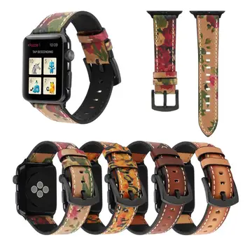 Za Apple Watch6 5 4 3 2 1 SE Vodja Plast Usnja Krave Trak Vrhunske Kakovosti Pravega Usnja Watchband Za iWatch 44/40 mm 42/38 mm