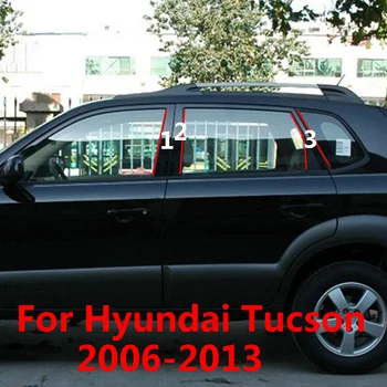Za Hyundai Tuscon 2013 2012 2011 Avto Srednjem Stolpcu PC Okno Okraskov Dekoracijo B C Steber Trakovi Nalepke 2010 2009 2008 2007 2006