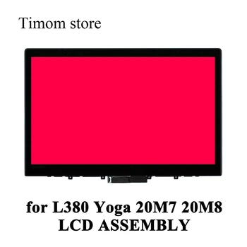 za L380 Joga 20M7 20M8 Prenosniki Lenovo ThinkPad 13.3 LCD SKLOPI + Okvir /Ploščo BOE IVO LGD FHD 1920*1080 Zaslona na Dotik Sistem