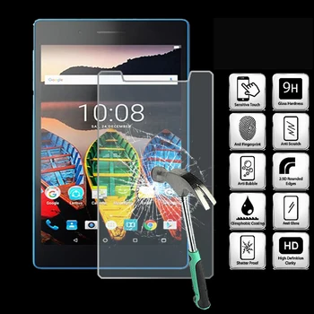 Za Lenovo Tab3 7 LTE - 9H Tablet, Kaljeno Steklo Zaščitnik Zaslon Pokrov eksplozijam Zaslon Visoke Kakovosti Film