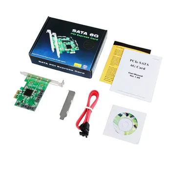 Za Marvell 9230 Čipov PCIe do 4-Port SATA 3.0 Raid Card 6Gb/s, Low Profile Bracket Podporo RAID0 1 10