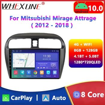 Za Mitsubishi Mirage Attrage 2012 -2018 Android 10 avtoradio Multimedijski Predvajalnik Videa, GPS Navigacijo Samodejno WIFI Carplay Vodja Enote
