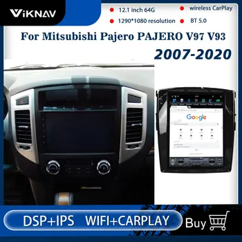 Za Mitsubishi Pajero 12.1 palca avto radio PX6 Android Avto Radio Predvajalnik MITSUBISHI PAJERO V97 V93 2007-2020 Avto GPS