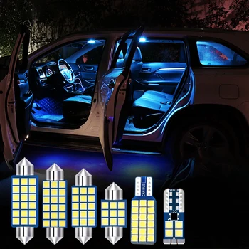 Za Toyota Highlander XU50 2015 2016 2017 2018 2019 12v Avtomobilska LED Žarnice 9pcs Branje Svetilke Trunk Nečimrnosti Ogledalo Luči, dodatna Oprema