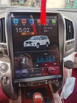 Za Toyota Land Cruiser 2009-2015 Tesla Velik Zaslon Android 9 15 centimetrov Avto Radio Večpredstavnostna DVD Predvajalnik, GPS Navigacija