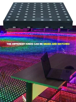 ZDA Priljubljena Najnovejše Ultra-sim Poroko Dekor Dmx Brezžični Magnetni LED Ples Talna Led Ples Ploščice Disco Razsvetljavo