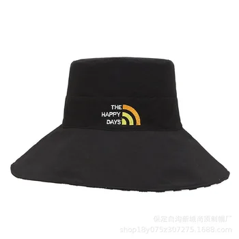 Zložljivi Dvostranski Žensk Vedro klobuk Ribič Skp Moški Ženske Skp je Velik Kapi Tiskanje Štirje letni Časi Dežnik Sonce Klobuki