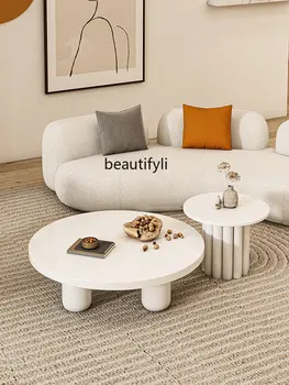 zqNordic okroglo Mizo Čaj Kavč Kombinacija Moderne dnevne Sobe Čaj Tabela B & B Tiho Slog Majhno Stanovanje