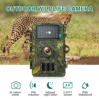 Zunanji Lovske Kamere 16MP Nove Divje Živali Detektor Kamere HD Nepremočljiva Spremljanje Infrardeči vmesnik Cam Night Vision Foto Past