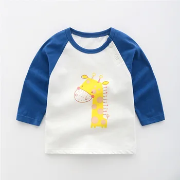 ZWF2046 otroška Oblačila Jeseni Leta 2022 Fant je Dolgo Rokavi T-shirt Barva Bombaž Majica s kratkimi rokavi Dekliška Aktivne O-Vratu Otroci Oblačila