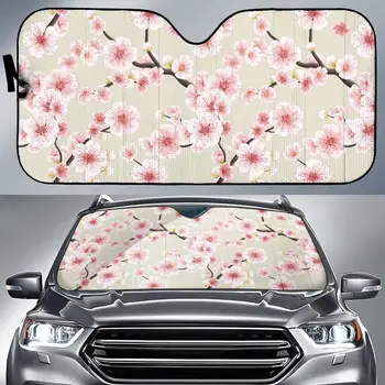 Češnjev Cvet Sakura Auto Sonce Odtenek Vetrobransko Steklo Avtomobila Pokrov Okna Dežnik