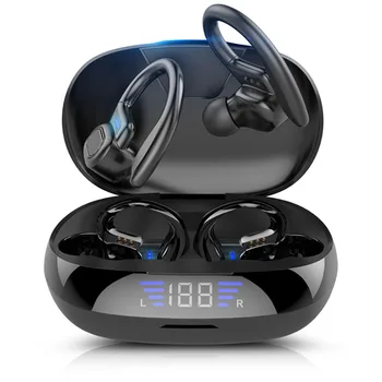 Šport Bluetooth Brezžične Slušalke z Mikrofonom IPX6 Nepremočljiva Uho Kljuke Bluetooth Slušalke HiFi Stereo Glasbe Čepkov Heasets