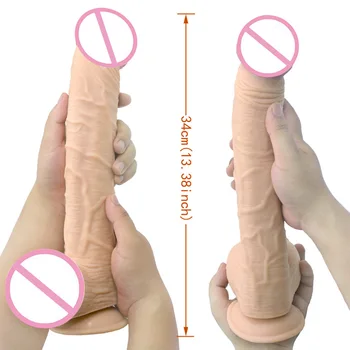 Ženski silikonski vibrator za odrasle izdelkov masturbacija igrača Rimski Cesar super debel in dolg Dildo aginal analne bradavice masturbacija